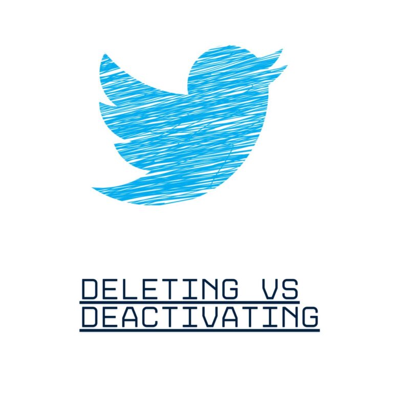 Deleting vs Deactivating Twitter