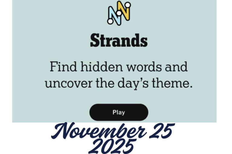 NYT Connections hints today November 25 2025